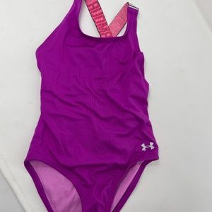 Purple underarmour one piece swimsuit size5